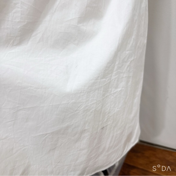 Sandro NWT White Midi Dress with Floral Detail - Picture 6 of 7